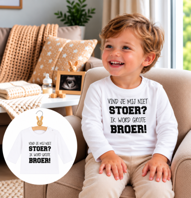 shirtje Vind je mij niet stoer? Want ik word grote broer!